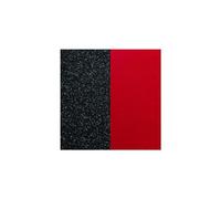 Les Georgettes Cuir bracelet noir pailleté/rouge 25mm
