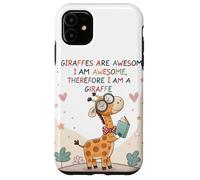 Les girafes sont géniales, Je suis géniale, Donc Je suis Une Girafe Coque pour iPhone 11