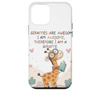 Les girafes sont géniales, Je suis géniale, Donc Je suis Une Girafe Coque pour iPhone 12 Mini