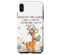 Les girafes sont géniales, Je suis géniale, Donc Je suis Une Girafe Coque pour iPhone XS Max