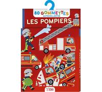 Les gommettes pompiers - Enfant - 80 Autocollants repositionnables - Dès 3 ans - Stickers camions, immeubles…