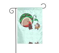 Les graines de tournesol YYHWHJDE Graines de pastèque L'image taille précise de ce drapeau de jardin est de 30,5 x 45,7 cm, ce qui est un rapport d'or soigneusement conçu. Il s'adapte parfaitement à