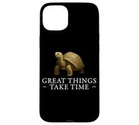 Les Grandes Choses prennent du Temps : Croissance des Tortues, état d'esprit Positif Coque pour iPhone 15 Plus