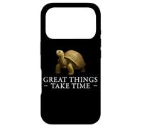 Les Grandes Choses prennent du Temps : Croissance des Tortues, état d'esprit Positif Coque pour iPhone 17 Pro