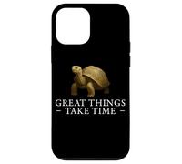 Les Grandes Choses prennent du Temps : Croissance des Tortues, état d'esprit Positif Coque pour iPhone 12 Mini