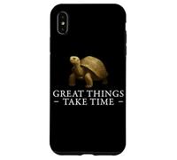 Les Grandes Choses prennent du Temps : Croissance des Tortues, état d'esprit Positif Coque pour iPhone XS Max