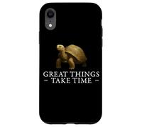 Les Grandes Choses prennent du Temps : Croissance des Tortues, état d'esprit Positif Coque pour iPhone XR