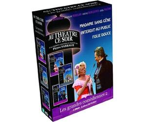 Les Grandes comédiennes n° 2-3 pièces de théâtre : Madame sans gêne + Interdit au Public + Folie Douce
