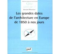 Les grandes dates de l'architecture en Europe de 1815 à nos jours