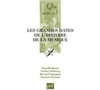 Les grandes dates de l'histoire de la musique européenne Marcelle Benoit (Auteur), Bernard Gagnepain (Auteur), Norbert Dufourcq (Auteur)