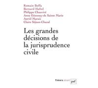 Les grandes décisions de la jurisprudence civile Bernard Haftel (Edité par), Philippe Chauviré (Edité par), Romain Boffa (Edité par), Anne Etienney de Sainte Marie (Edité par), Mustapha Mekki (Auteur)