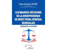 Les grandes décisions de la jurisprudence de droit pénal général sénégalais Commentées et annotées - Papa Assane Touré - L'harmattan - broché - Etude