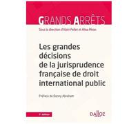 Les Grandes Décisions De La Jurisprudence Française De Droit International Public