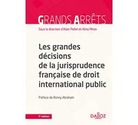 Les grandes décisions de la jurisprudence française de droit internationl public