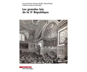 Les grandes lois de la Ve République - Henri Bouillon - Mare & Martin - broché - Etude