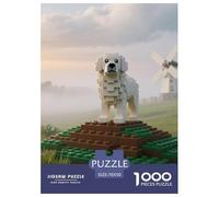 Les Grandes Pyrénées 1000 Pieces Puzzle Pets Mignons Puzzles Colour Familiales Œuvre Artistique À Assembler Jeu Difficile pour Les 70x50cm/1000pcs