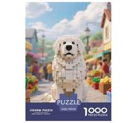 Les Grandes Pyrénées 1000 Pieces Puzzle Pets Mignons Puzzles Colour Puzzle en Papier pour La Décoration Intérieure Œuvre Artistique À Assembler Jeu Difficile pour Les 70x50cm/1000pcs