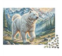Les Grandes Pyrénées 1000 Pièces Puzzle Unique Jeu Cadeau Unique Les Grands Pyrénées dans Les Montagnes Puzzle Jouets De Jeu pour Adultes 70x50cm/1000pcs