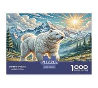 Les Grandes Pyrénées Papier Puzzle Jeu De Société Adulte Pièces Parfaitement Assorties 1000 Pièces Cute Animaux Casse-tête Qualité Premium pour Adultes 70x50cm/1000pcs