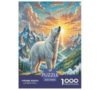 Les Grandes Pyrénées Puzzle 1000 Pièces Educa Jouet en Bois Jeu D'Intelligence Décoration Intérieure Jeu Éduchatif Challenge Toy Adultes & Enfants des 14 Ans 70x50cm/1000pcs