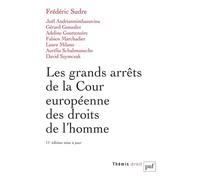 Les grands arrêts de la Cour européenne des droits de l'homme