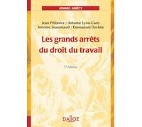 Les grands arrêts du droit du travail 4ème édition - Jean Pélissier - Dalloz - broché - Etude