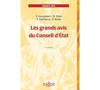 Les grands avis du Conseil d'État. 3e éd.