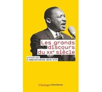 Les grands discours du XXe siècle de Boutin. Christophe (2009) Poche
