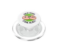 Les Grands Esprits Puent comme Un Jeu de Mots Amusant PopSockets PopGrip pour MagSafe