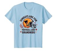 Les Grands-mères du Football : Les dimanches sont réservés au Football et aux Petits-Enfants T-Shirt, Enfant, Bleu Céleste, 2 Ans