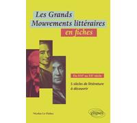 Les grands mouvements littéraires en fiches: Du XVIe au XXe siècle 5 siècles de littérature à découvrir