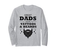 Les grands papas ont des tatouages et des barbes pour la fête des pères amusante Manche Longue