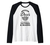 Les grands papas ont des tatouages et des barbes pour la fête des pères amusante Manche Raglan