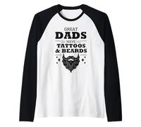Les grands papas ont des tatouages et des barbes pour la fête des pères amusante Manche Raglan