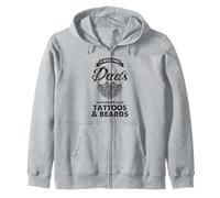 Les grands papas ont des tatouages et des barbes pour la fête des pères amusante Sweat à Capuche