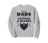 Les grands papas ont des tatouages et des barbes pour la fête des pères amusante Sweatshirt