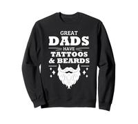 Les grands papas ont des tatouages et des barbes pour la fête des pères amusante Sweatshirt
