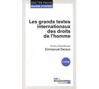 Les grands textes internationaux des droits de l'homme