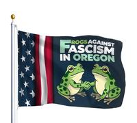 Les Grenouilles contre le fascisme en Oregon : Drapeau pour une résidence universitaire