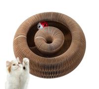 Les Griffoirs pour Chats d'Intérieur | Griffoir en Carton avec Boule,Activité de Stimulation Mentale et Physique pour Animaux Toutes Tailles Petit Médium Grand