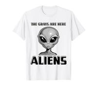 Les Gris sont là : Une Rencontre Spatiale Gothique de Science-Fiction Extraterrestre T-Shirt