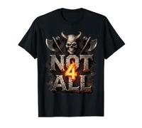Les haches de Combat Dark Demon Skull ne sont Pas 4 entièrement fantastiques T-Shirt Graphique avec Valeur