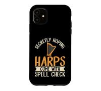 Les harpes secrètement Hoping sont livrées avec Une Harpe Anti-orthographe Coque pour iPhone 11