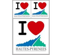 les Hautes-Pyrénées (1fois 10cm / 2 fois 5cm) - Sticker