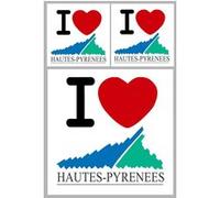 les Hautes-Pyrénées (1fois 10cm / 2 fois 5cm) - Sticker/autocollant G
