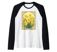 Les hérauts de la Jonquille printanière, Fleur de Naissance de Mars Manche Raglan