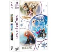 Les Héroïnes : La Reine des Neiges, Raiponce, Rebelle – Coffret 3 DVD – Walt Disney Records
