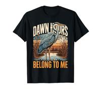 Les Heures de l'aube m'appartiennent Heron T-Shirt Graphique avec Valeur