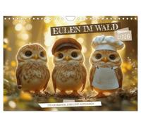 Les hiboux dans la forêt - Les emplois et tâches secrets, Version française (Calendrier mural 2026 DIN A4 portrait), Calendrier CALVENDO mensuel