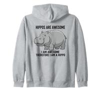 Les hippopotames sont géniaux, Je suis génial, Donc Je suis Un Hippopotame Sweat à Capuche